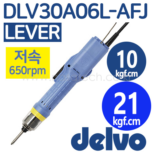 DLV30A06L-AFJ (무카본,AC220V,LEVER) /전동드라이버 /TORQUE 4~16kgf.cm , TORQUE 12~30kgf.cm /RPM 650 /DELVO /델보